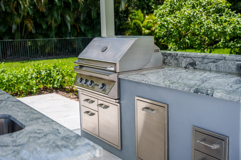 Twin Eagles Grill installed by Paradise Outside Kitchens