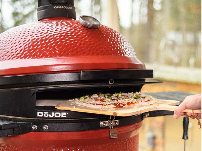 Using a Kamado Joe pizza oven