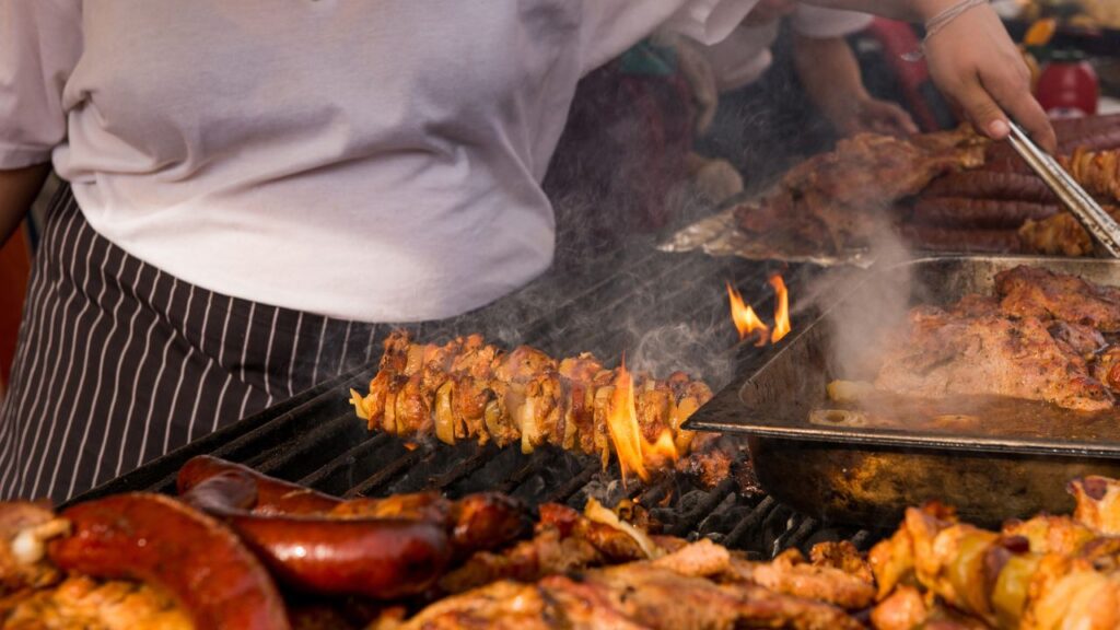 a large bbq grill