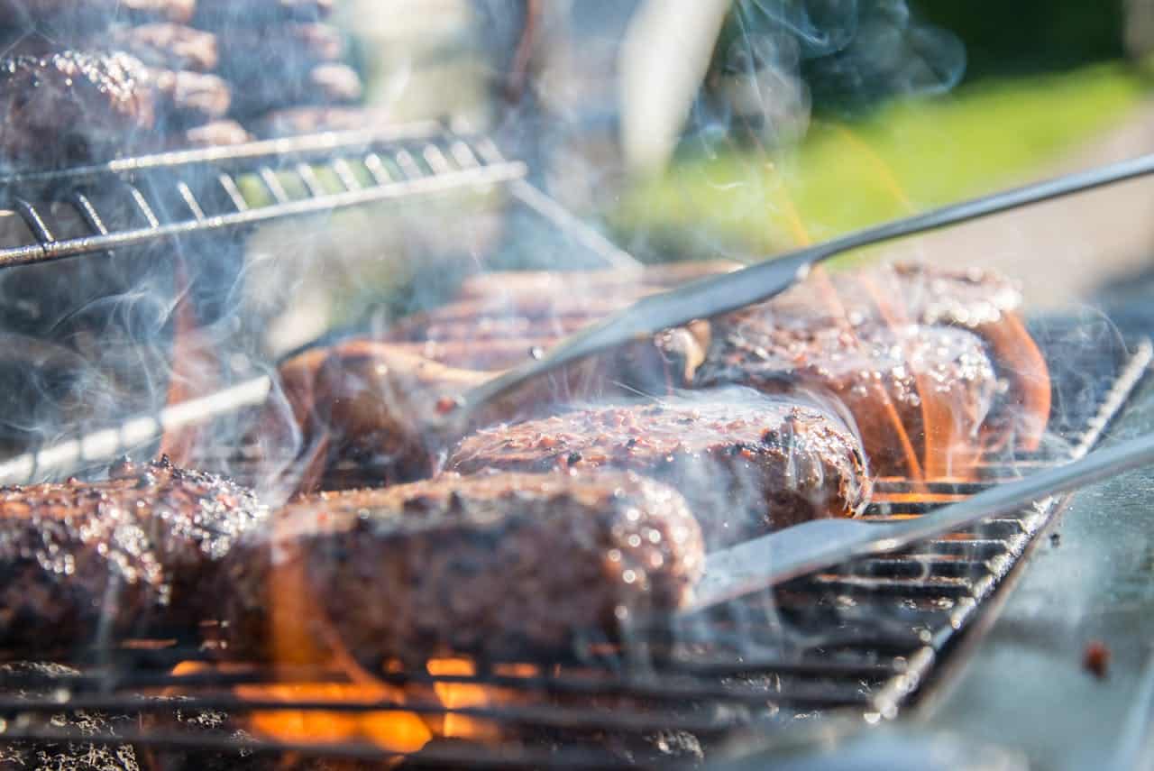 outdoor kitchen charcoal grill